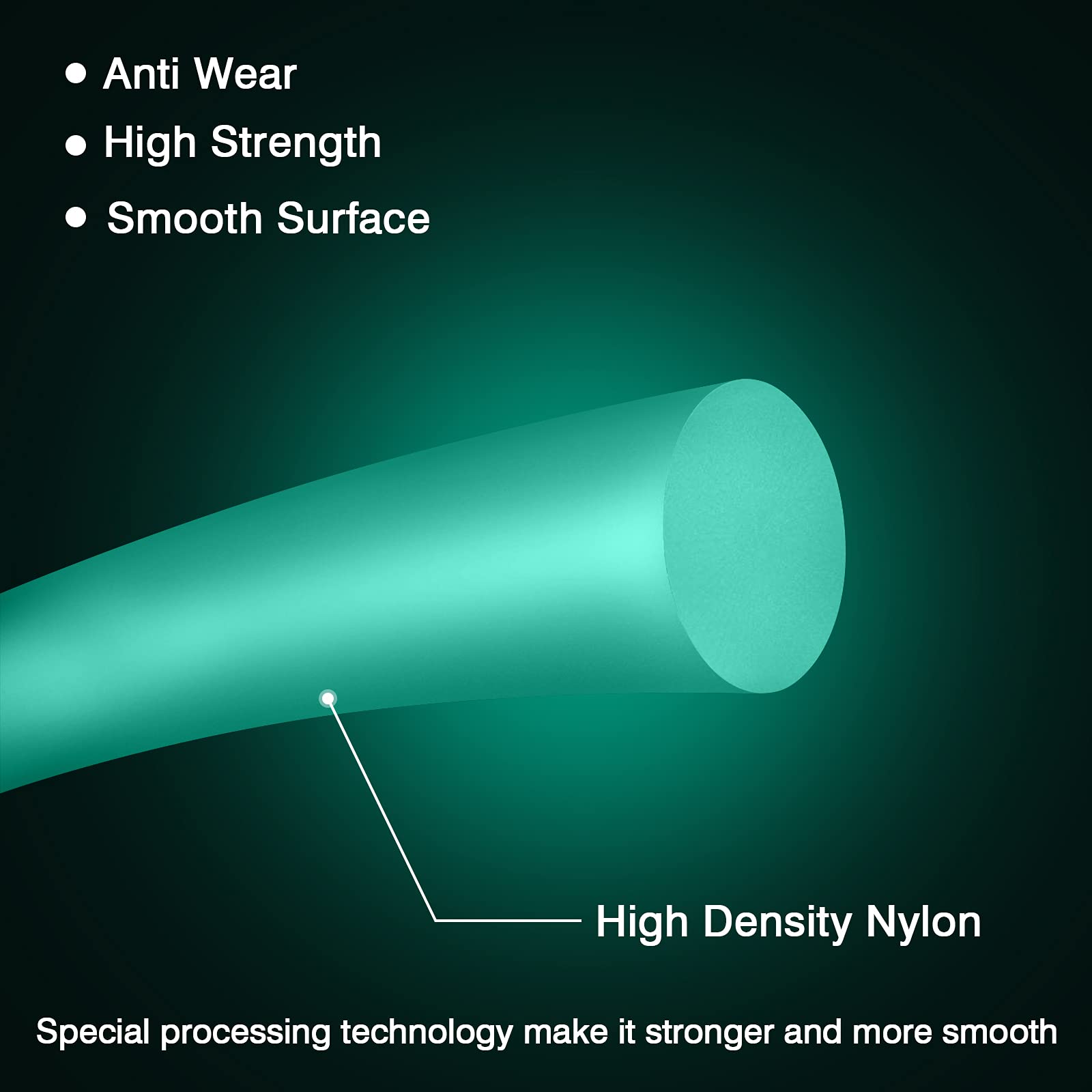 Proberos Fishing Line for Freshwater and Saltwater Use with 100m 0.52mm Nylon | 48.7LB Strength