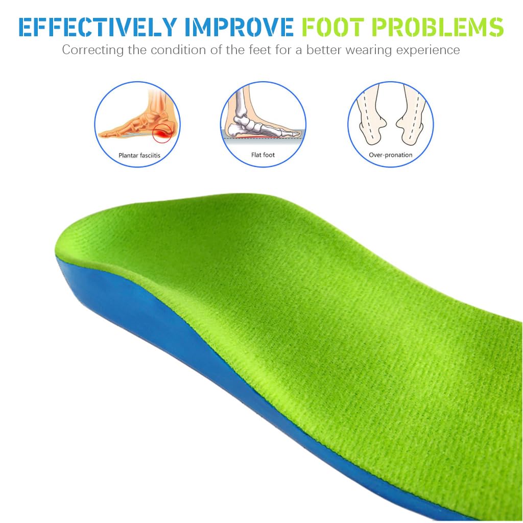 HANNEA Orthotic Insole for Flat Feet with PU Cushioning Sole 20cm for Kids | Posture Correction