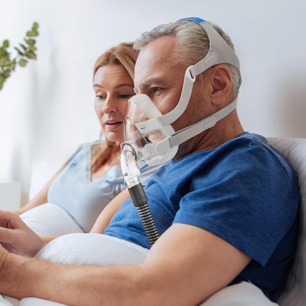 Serplex CPAP Headgear for AirFit and AirTouch F20 featuring Magnetic Buckles and Elastic Straps