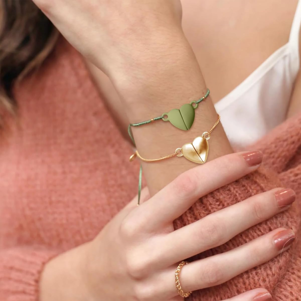 HASTHIP Necklace Clasps for DIY Jewelry with Magnetic Connection and 12Pcs Alloy Set | Golden and Silver Extension Closures