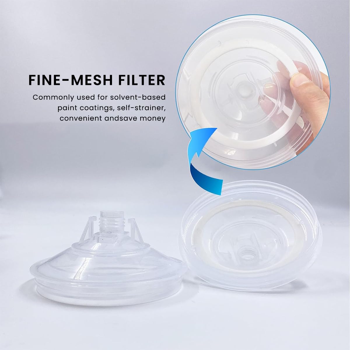 Serplex Paint Cup for Automotive Spray Gun with 600ml Capacity and 3‑Part Assembly | 10 Cups Set