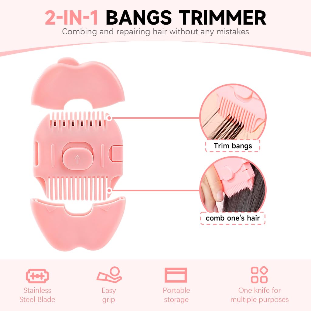 SNOWIE SOFT Baby Hair Cutting Trimmer 2 in 1 with Safe Retractable Razor Comb | Portable for Newborn Hair Care