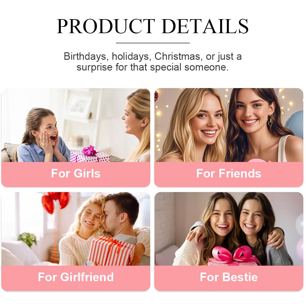 SANNIDHI Bracelets for Women featuring 2 Piece Kitty Beaded Resin Design in Pink and White | Cute BFF Gift for Girls