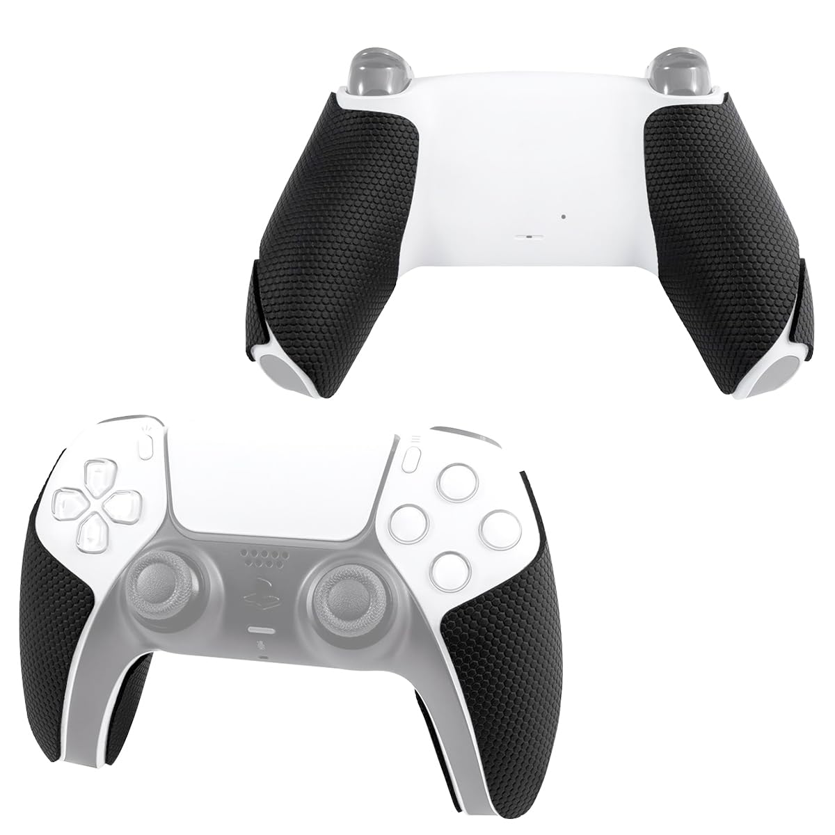 ZORBES Game Controller Grip Covers for PS5 featuring Self Adhesive Silicone for Anti Slip Control