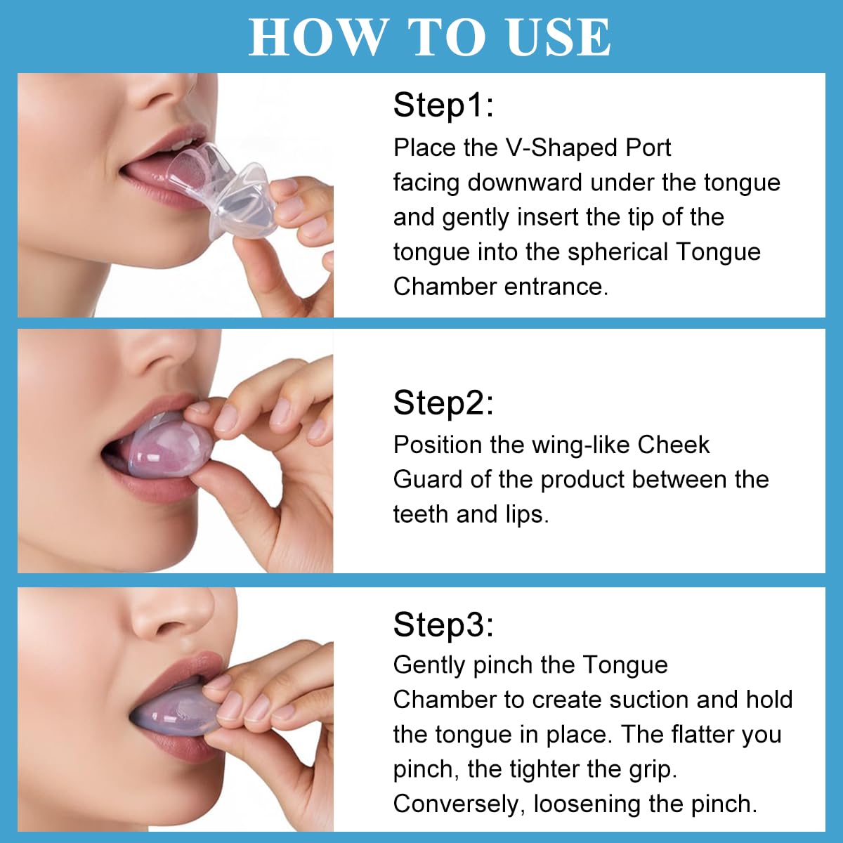 HANNEA Anti Snore Tongue Stabilizing Tool for Sleep Relief with Ergonomic Sleeve and Soft Silicone Case