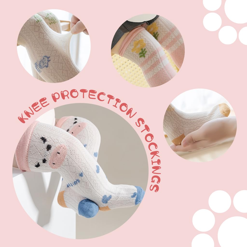 SNOWIE SOFT Baby Stockings featuring Breathable Mesh and Soft Cotton Blend for Girls 0–12 Months
