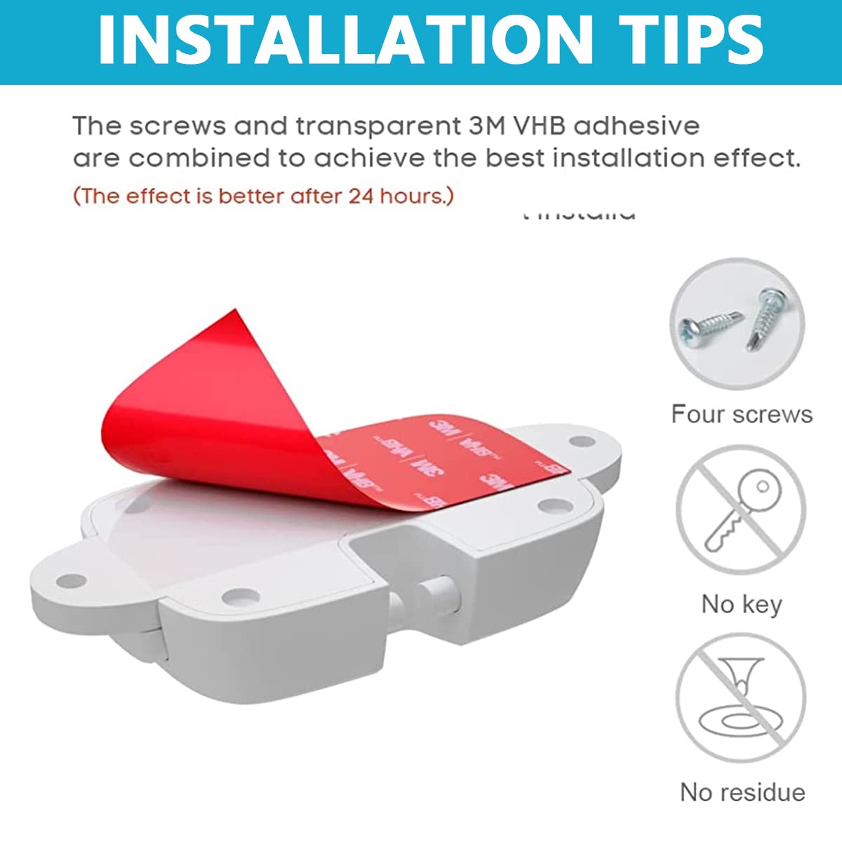 HASTHIP Baby Safety Window Lock for Kids with Adjustable 3.5–5.3 in Gap | Aluminum Alloy Restrictor