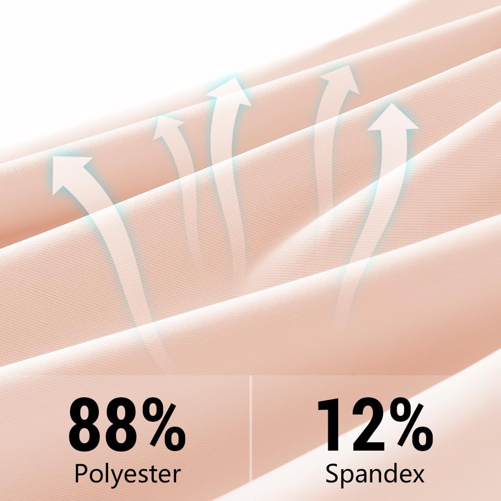 Zibuyu Womens Workout Shirt for Yoga and Gym with Side Slits | Breathable Polyester Spandex Tee