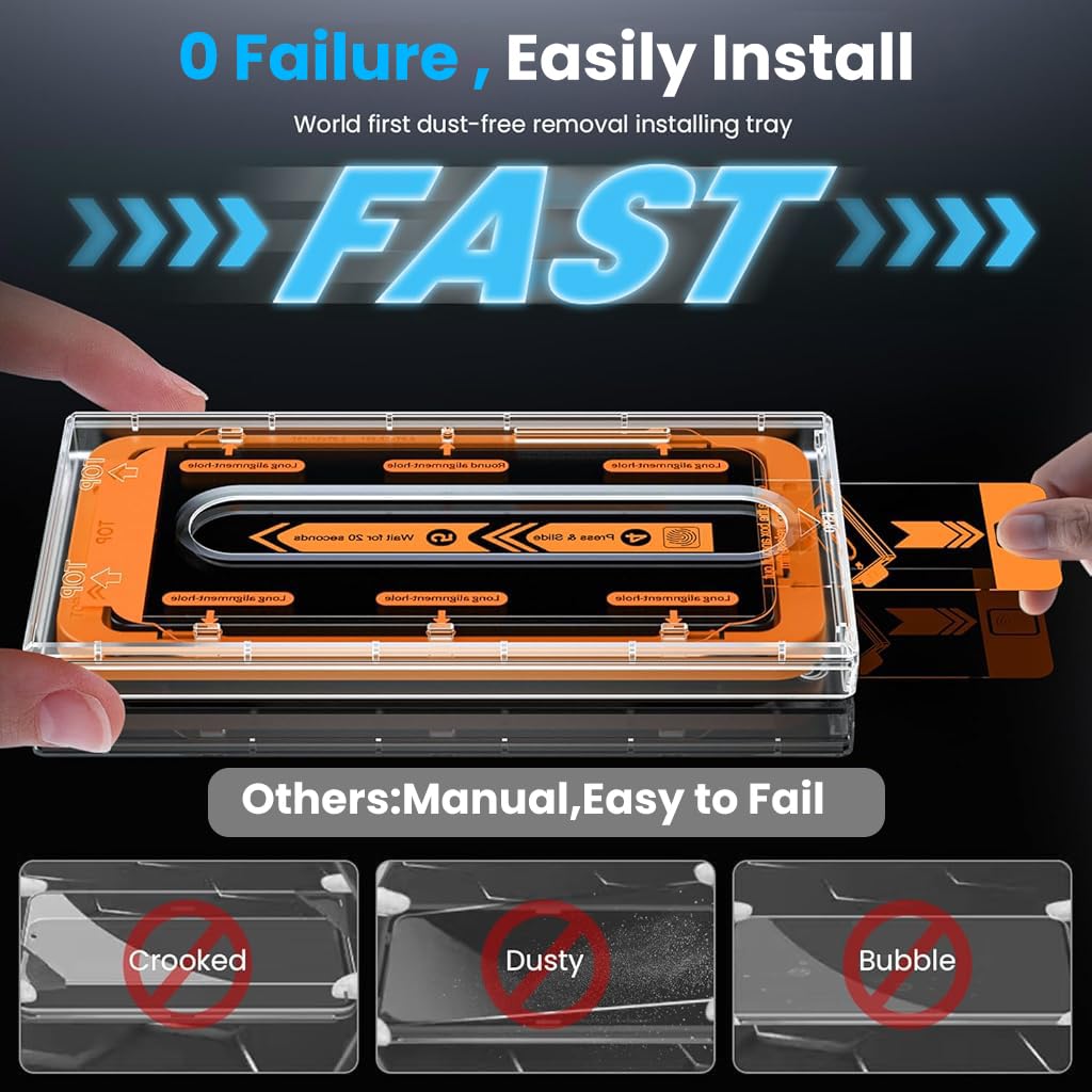 ZORBES Screen Protectors for Samsung S25U with Alignment Tool and Accessories Pack | 2Pcs HD Tempered Privacy Glass