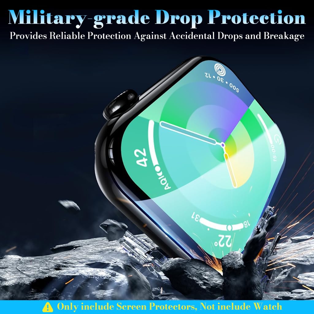 ZORBES iWatch Screen Protector for Series 10 and 11 42mm with Applicator | HD PMMA Ultra‑Clear Touch Film