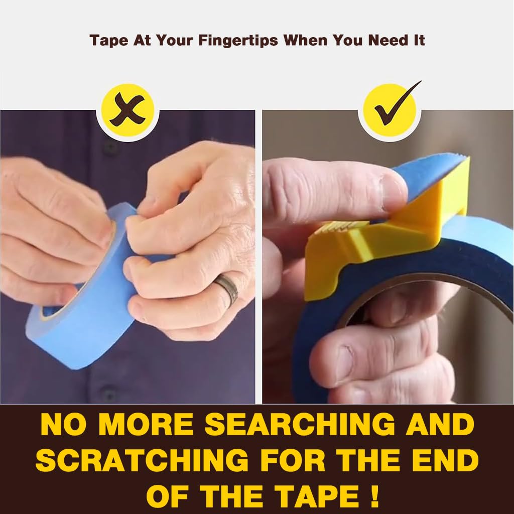 OFIFO Tape Dispenser Cutters for Painting and DIY Crafts with Sharp Cutting Edge | 3 Pack for 1 1.5 and 2 in Masking Tape