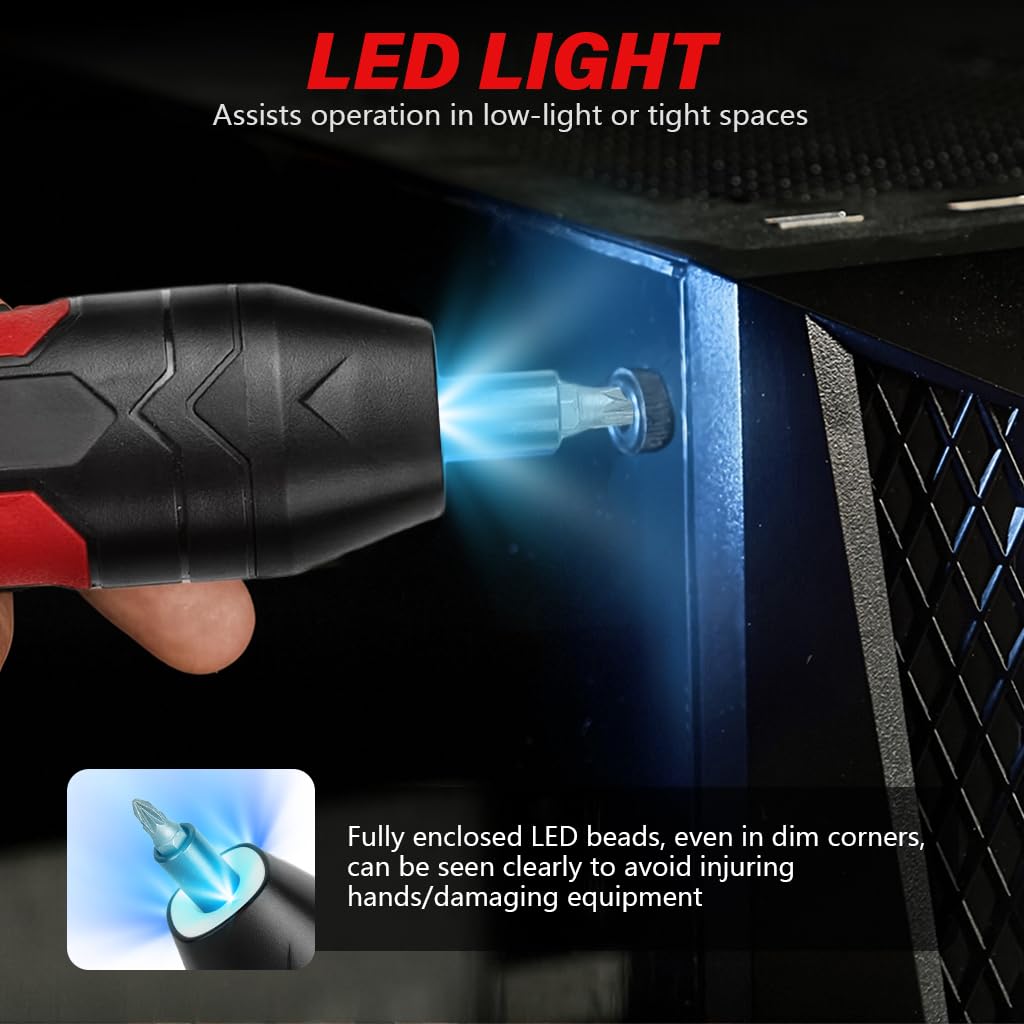 Serplex Electric Screwdriver Kit with 4.2V Motor and 10 Bits for DIY Projects | USB Rechargeable