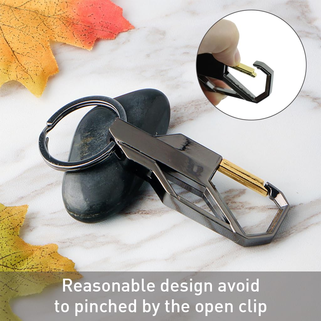 Venzina Key Chain Set for Home and Office featuring Spring Snap Hook | Zinc Alloy 3Pcs