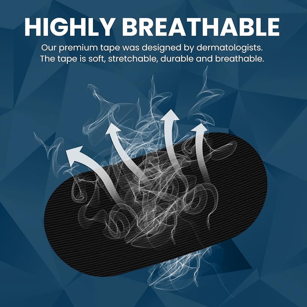 ZIBUYU Anti Snore Mouth Tape for Nasal Breathing with Safe Adhesive 30 pcs | Cotton for Kids and Adults
