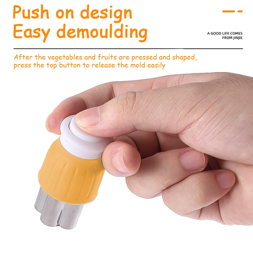 ELEPHANTBOAT Cookie Cutter Shapes Set with 6 Mini Molds and Thick PP Handle | Stainless Steel