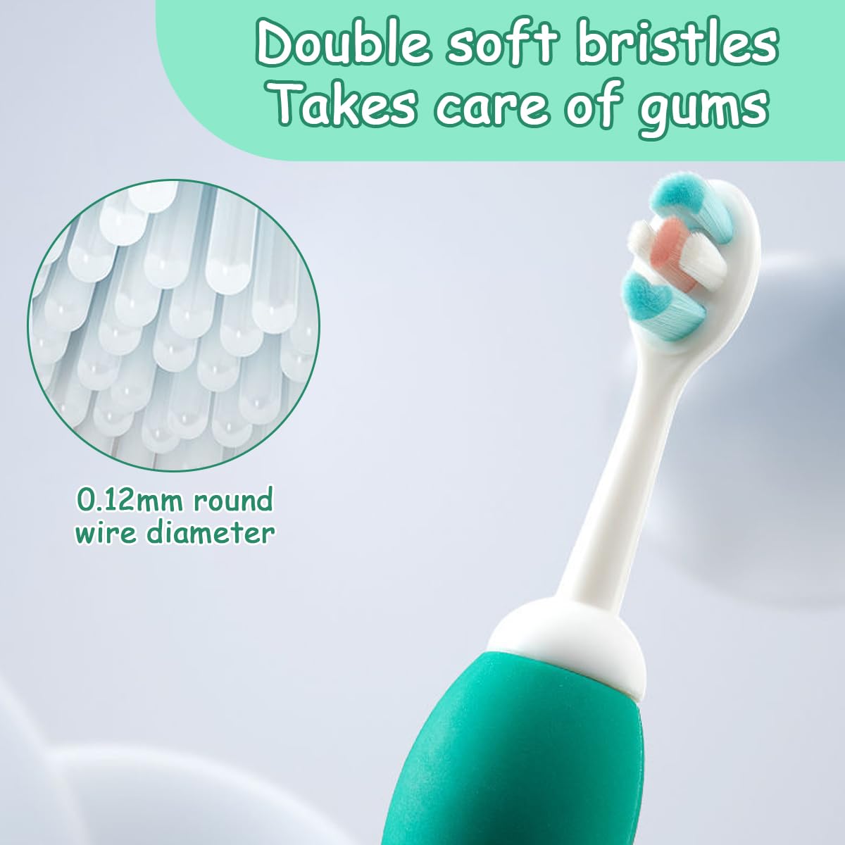 SNOWIE SOFT Kids Toothbrush for Ages 1–6 with Ultra Soft Bristles and Dinosaur Handle | BPA Free