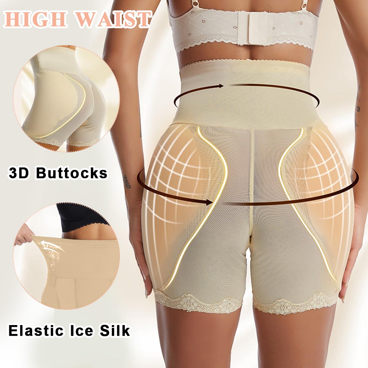 PALAY Hip Pads for Women featuring 78cm Waist and 86cm Hip Fit | Hourglass Shapewear