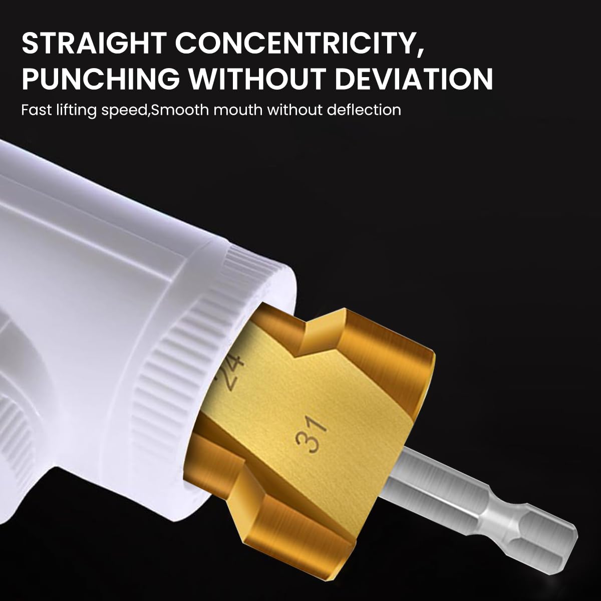 Serplex PPR Lifting Drill Bit Set for Water Pipe Expansion with 1/4 Inch Hex Shank | Titanium Coated Steel 3 Pcs