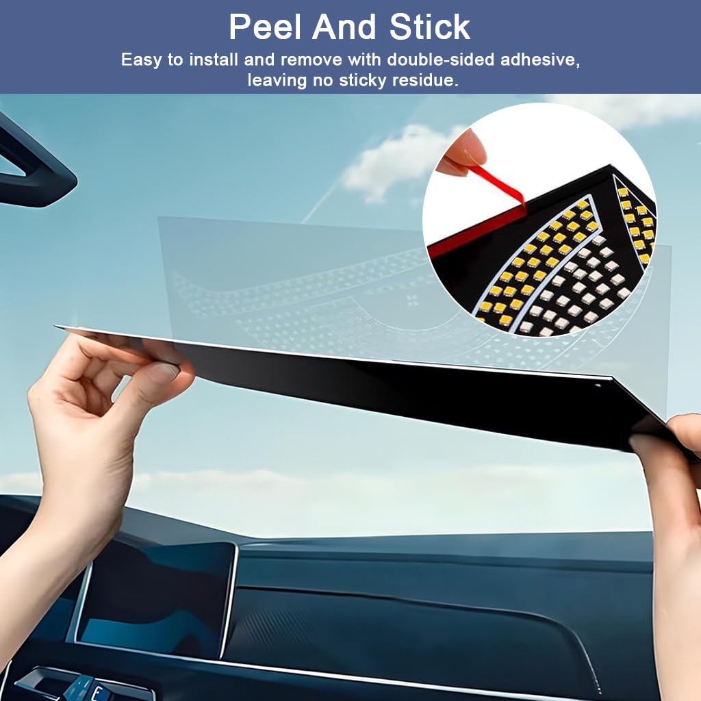 STHIRA LED Devil Eyes Light for Car Window featuring 10 Dynamic Modes and USB Power | Rear Windshield Visibility & Style