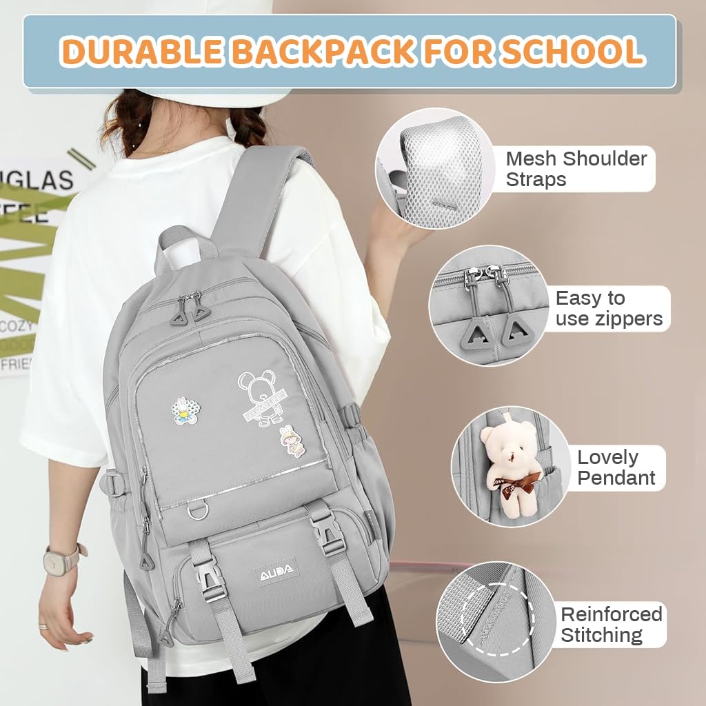 PALAY School Backpack with Multi Compartment Organization and Waterproof Polyester for Girls