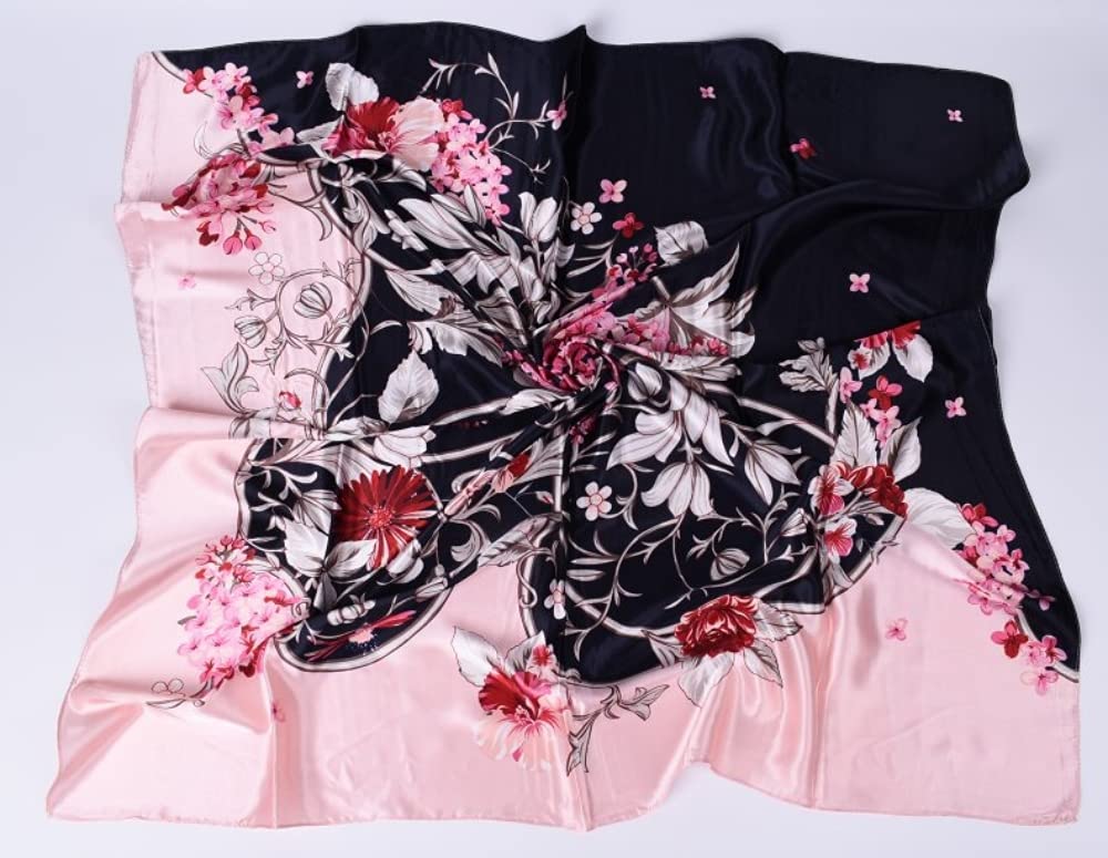 PALAY® Satin Square Scarf Combo for Women, 35