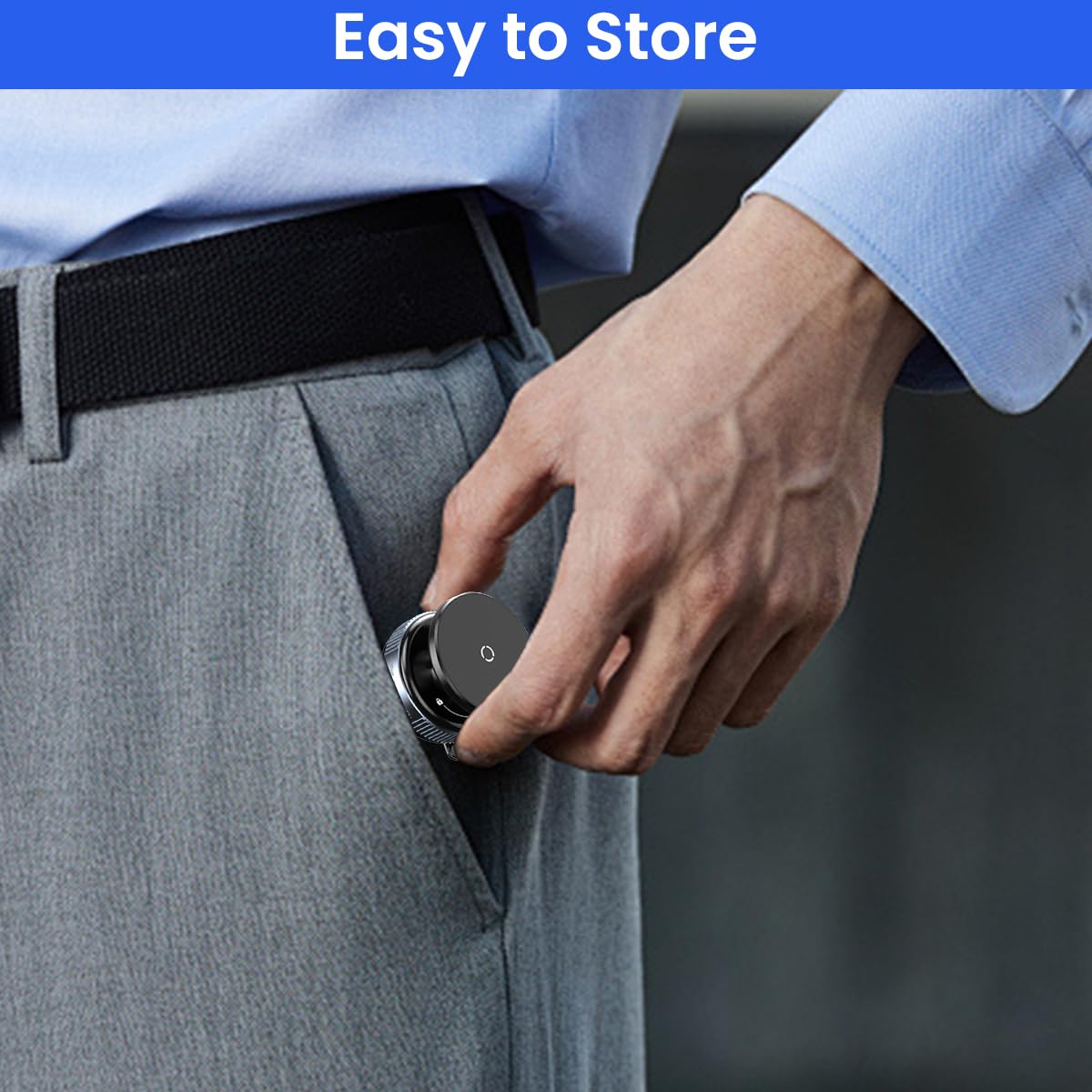 STHIRA Magnetic Phone Holder for Car with 360° Rotating Head and Strong Suction Cup | Compact Travel Mount