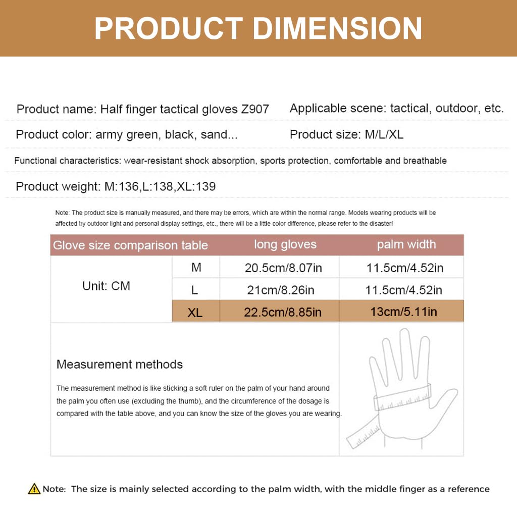 PROBEROS Full Finger Bike Riding Gloves for Outdoor Sports with EVA Knuckle Protection | Touchscreen Design and Wear Resistant Nylon Palm 12cm