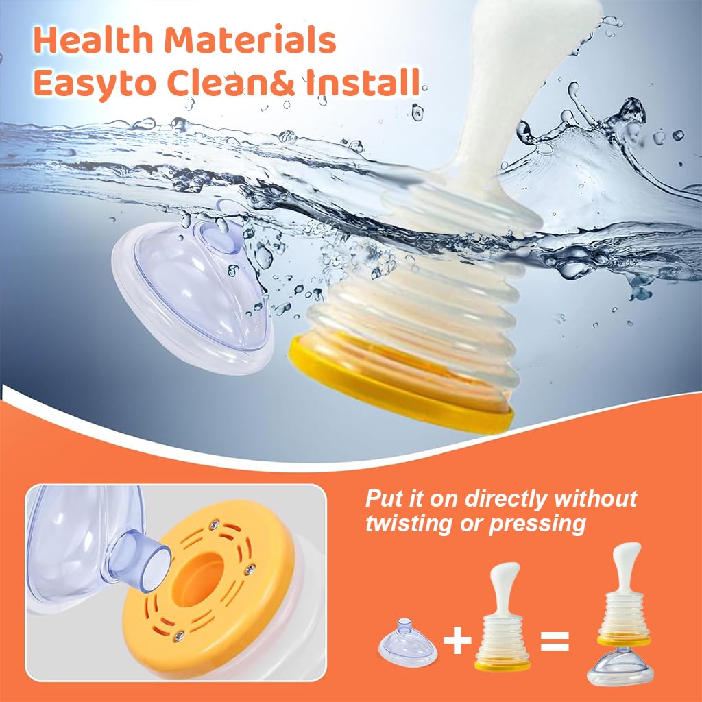 HANNEA Choking Rescue Device for Kids and Adults with Portable Emergency Suction Kit 3 PCS