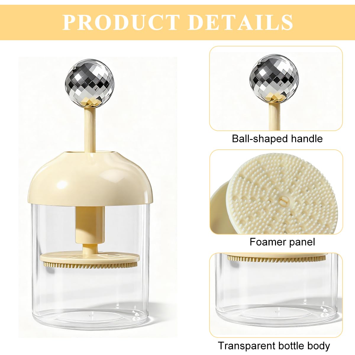 MAYCREATE Face Wash Foams Maker for Gentle Facial Cleansing with Rich Bubble Creation