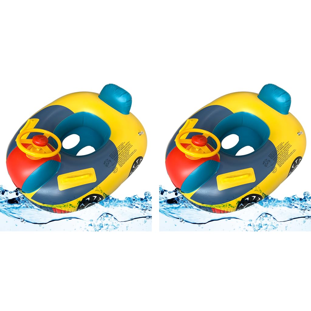 Proberos Swimming Tube for Kids with Anti Flip Seat Design and Thick PVC Material | 2 PCS Safe Float for Children Under 15kg