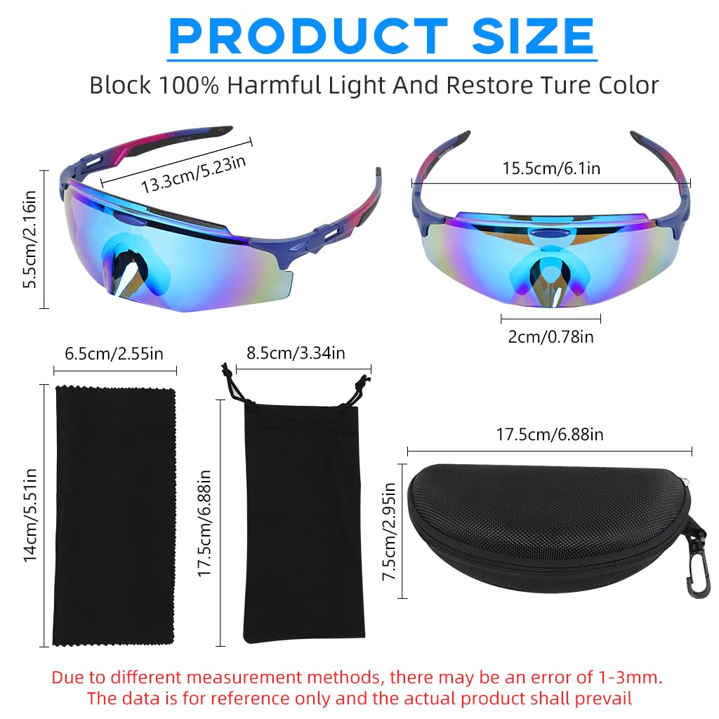 Proberos Polarized Sunglasses for Cycling and Running with UV400 Protection | Unisex Sports Eyewear