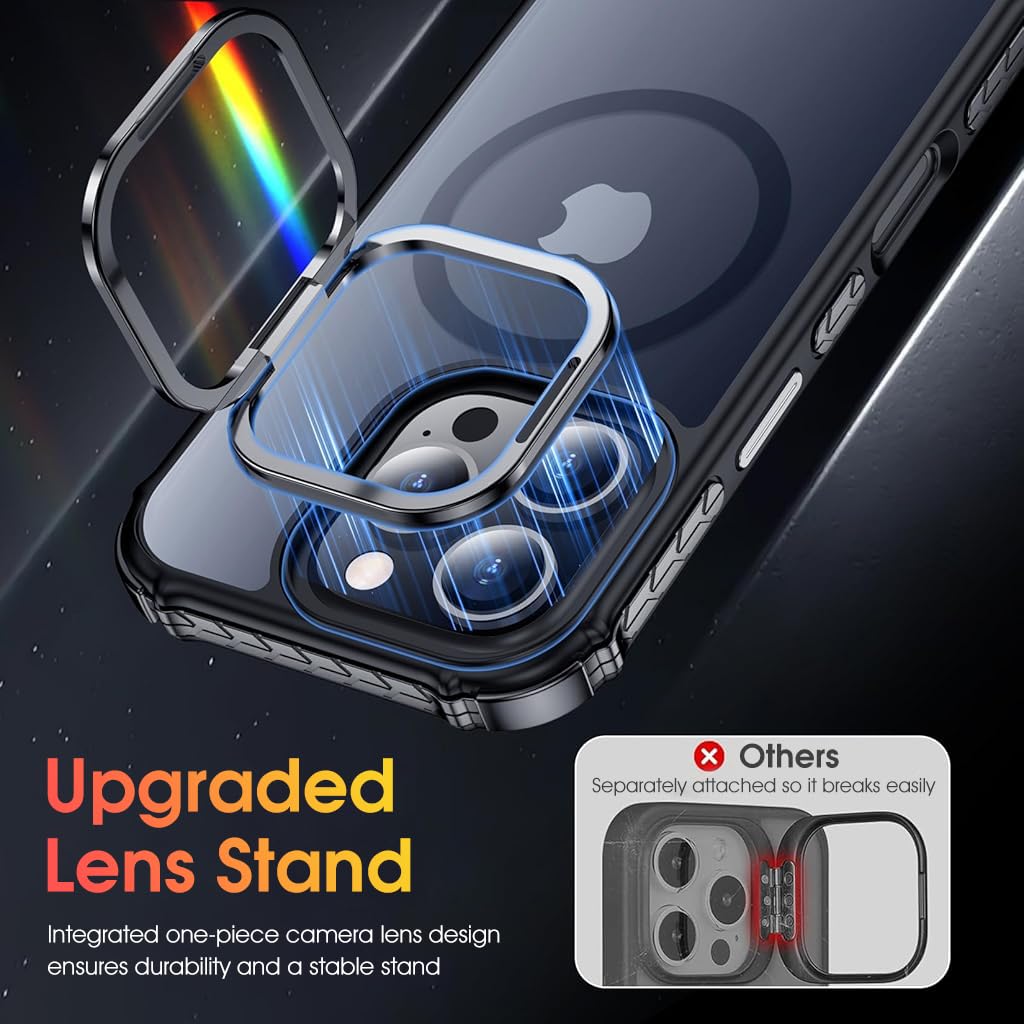 ZORBES for Phone 16 Pro Case,[12FT Military Grade Drop Protection] [Compatible with MagSafe] Built-in Stash