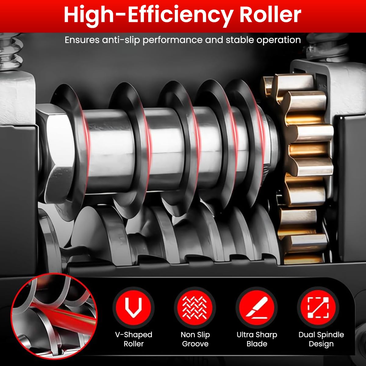 Serplex Wire Stripper for 3–14 AWG Cable featuring 25-in-1 Functions and Anti-Slip Handle | Black