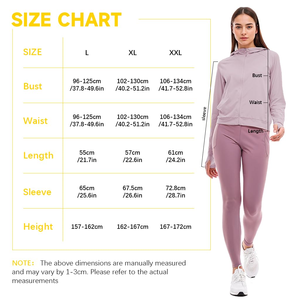SANNIDHI Women's UV Protection Jacket with UPF 50+ and Hooded Ponytail Hole | Pink XXL