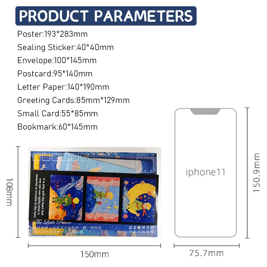 HASTHIP Little Prince Journal Supplies Kit for Scrapbooking and DIY Crafts | Includes 20 pcs Set