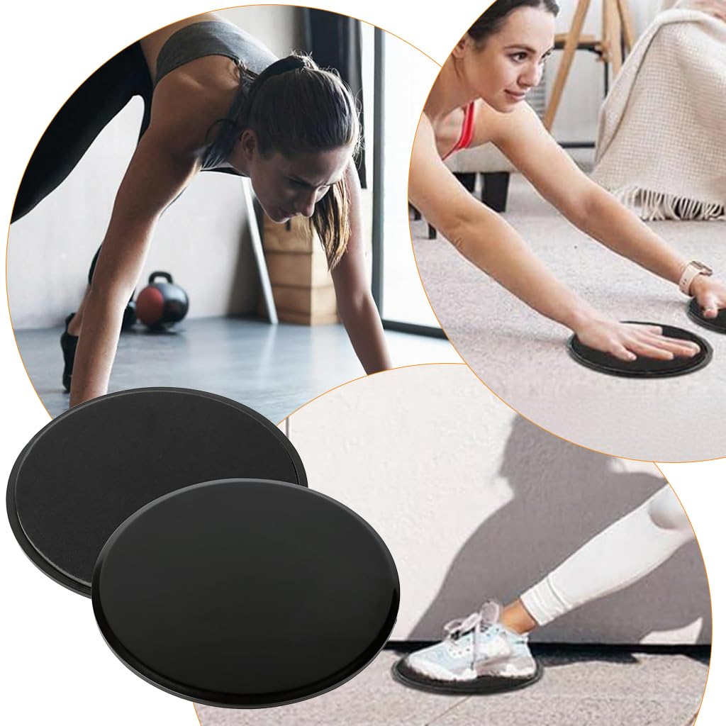 Proberos Yoga Sliding Pads for Core Strength and Balance 6.8 in | Dual-Sided EVA & PP Design