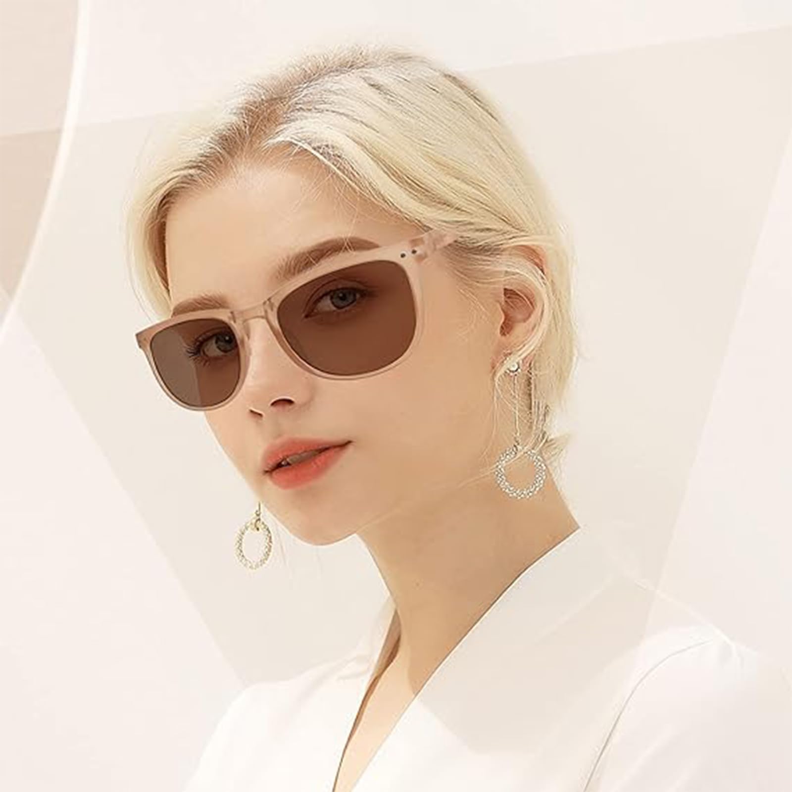 GUSTAVE Womens Foldable Sunglasses for Driving and Beach with UV Protection | Lightweight Frame