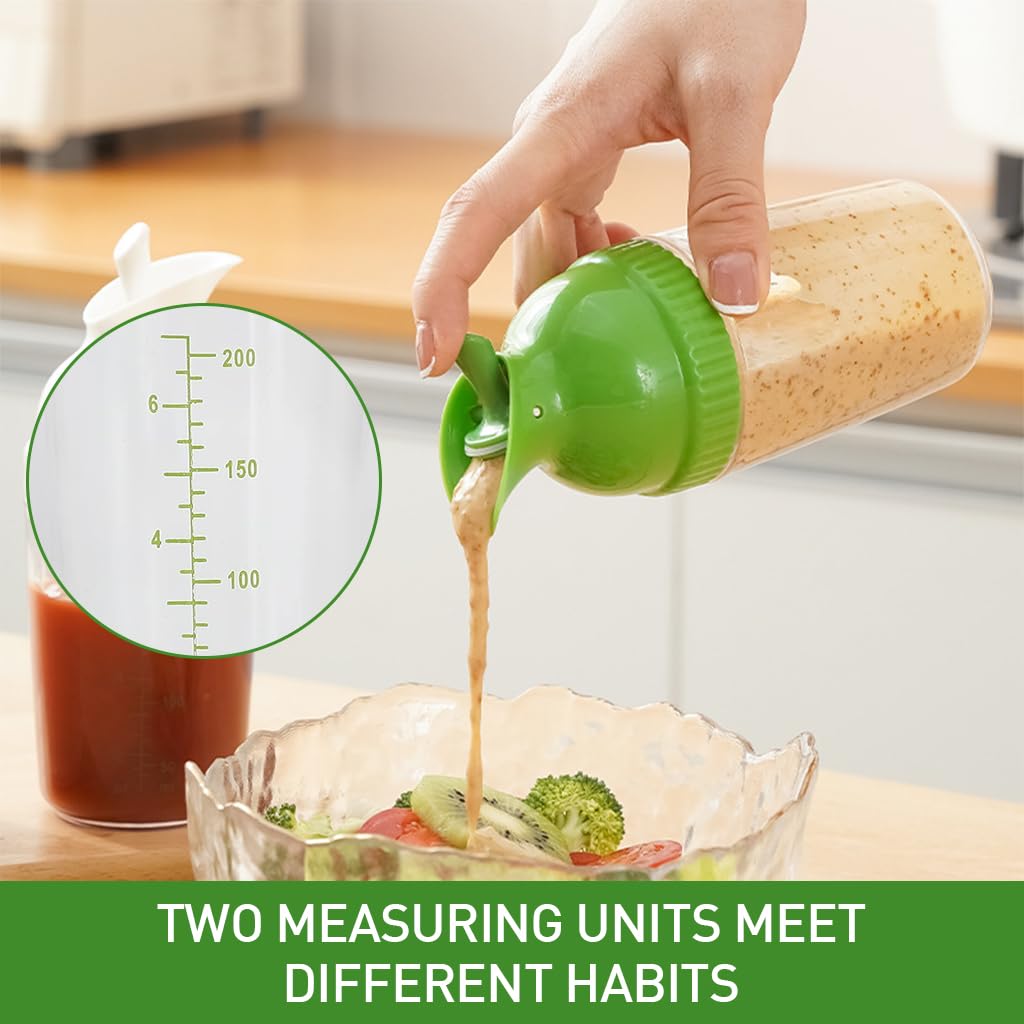 Supvox Sauce and Oil Dispenser Bottle for Cooking with Airtight Silicone Seal | 200ml Food‑Grade PP Refillable Container