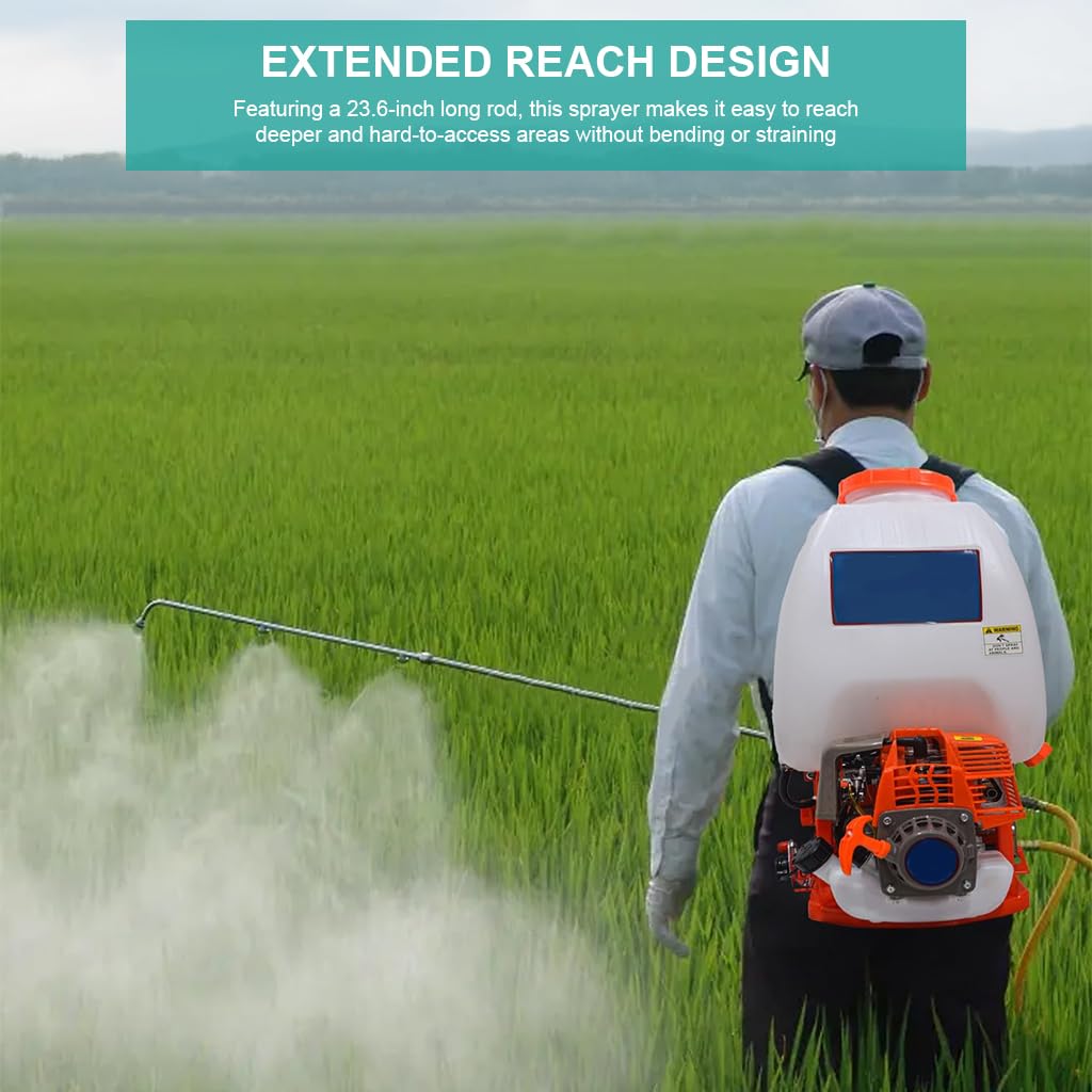 HASTHIP Water Sprayer for Garden and Lawn with 60cm Long Rod Triple Nozzle | Pressurized Irrigation Wand