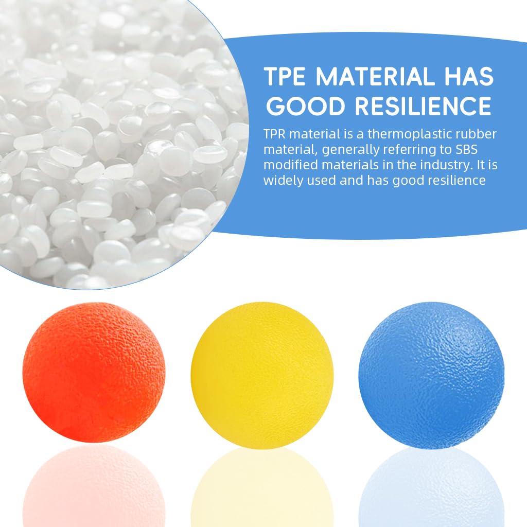 Proberos Squeeze Balls for Stress and Anxiety Relief featuring Textured Silicone 2 in Set | Pocket Grip Strength Training and Finger Exercise