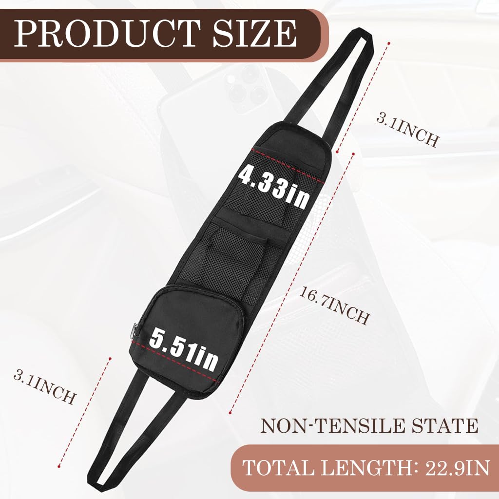 STHIRA Car Seat Side Organizer for SUV with Multi Pocket Mesh Design | 4PCS Hanging Storage Bag