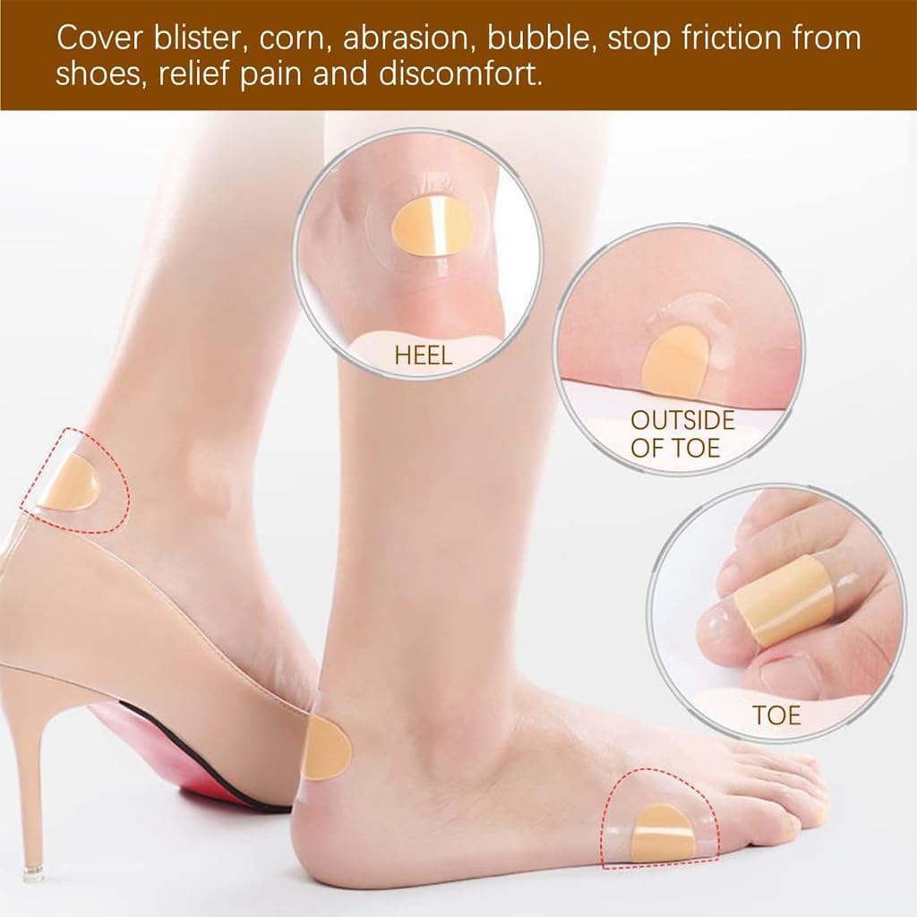 GUSTAVE Heel Protectors for High Heels and Dress Shoes featuring PE Cushioned Layer 40 pcs | Waterproof Pads
