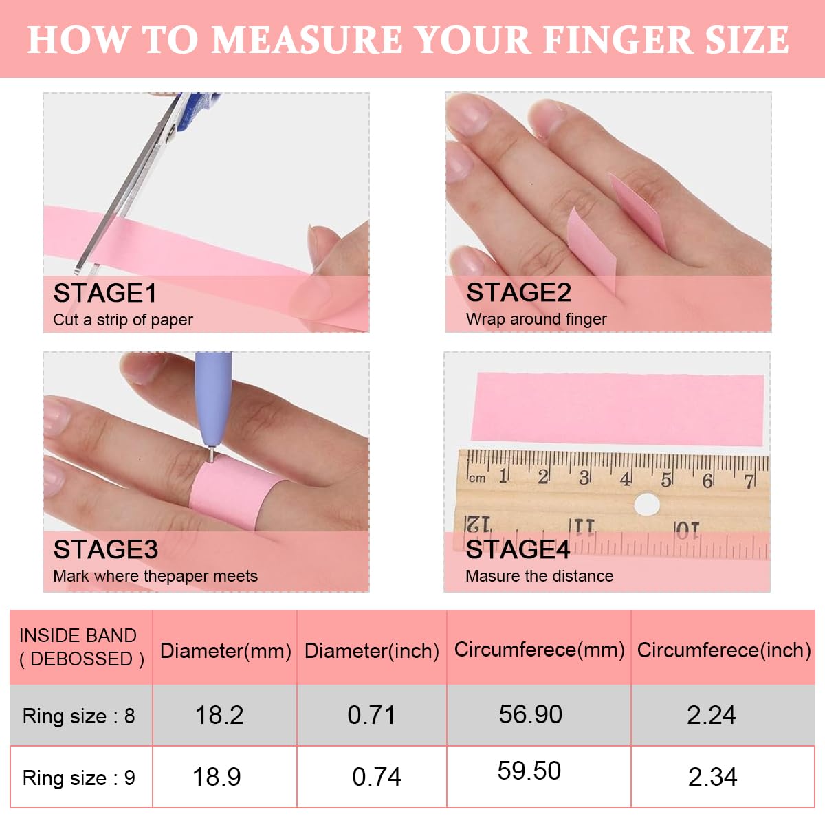 SANNIDHI 4pcs Rings for Women Silicone Rubber Stackable Ring, Sport Style Thin Braided Wedding Rings Bands, Promise Ring - Size 9