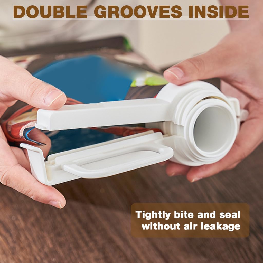 Supvox Clips for Packet Sealing for Food Storage with Leak Proof Pour Spout & PP Material | Reusable Airtight Cap