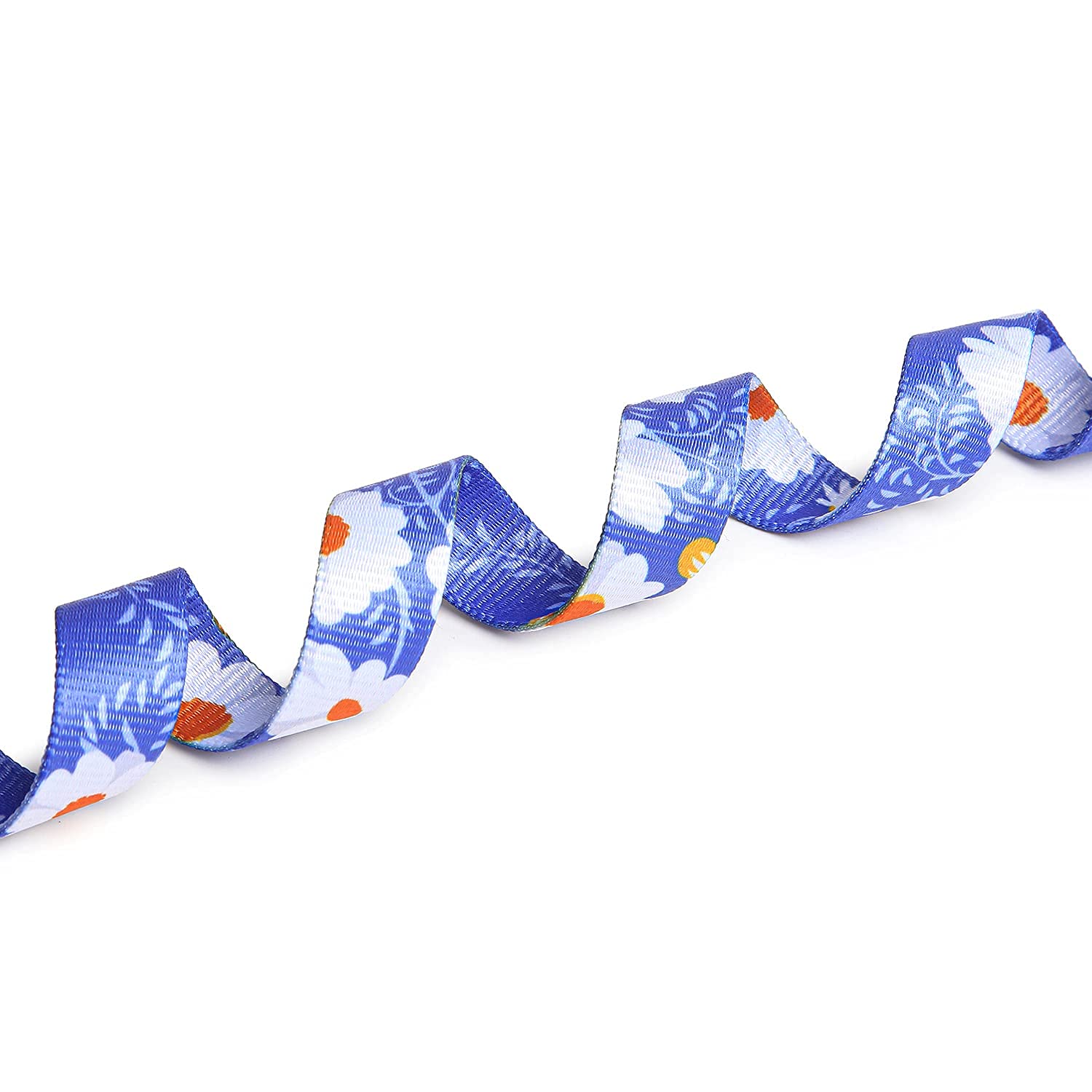 Qpets Dog Collar for Small Medium and Large Breeds with Safety Buckle & D Ring | 3 PCS Adjustable Nylon Patterned Set Size L 40 60cm