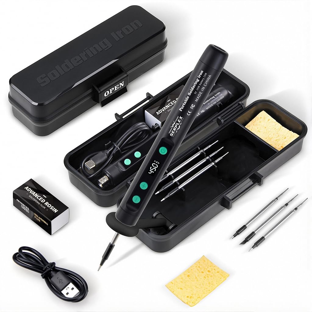 [Second-hand]Serplex@ 15W Handheld Soldering Iron Tool Kit with 3 Bits ...