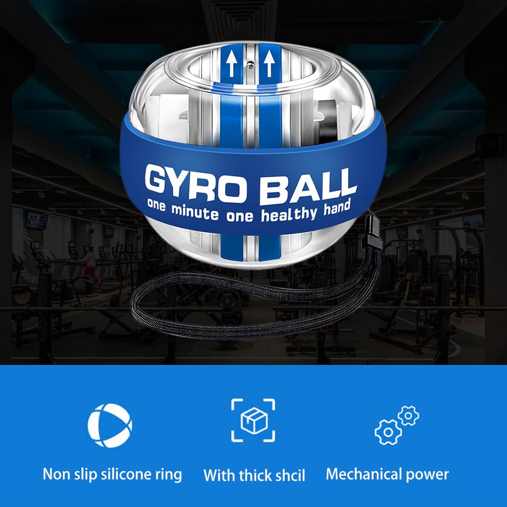 Optifit Wrist Trainer Ball for Arm and Grip Exercise with Auto Start Design 7cm | Portable