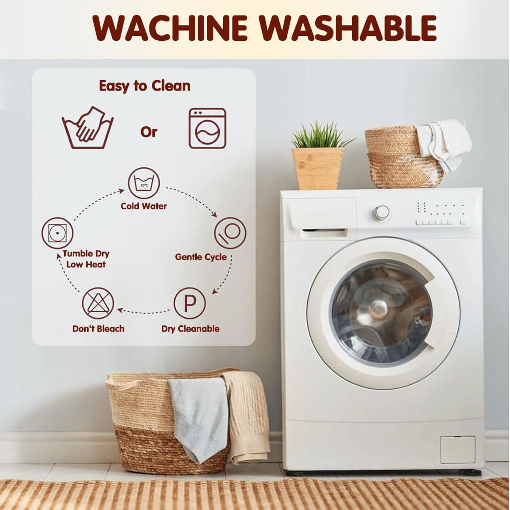 HASTHIP Dining Table Cover for 6 Seater featuring Ruffle Edge and 55x71 in Floral Print | Waterproof Reusable Tablecloth for Kitchen and Holiday Parties