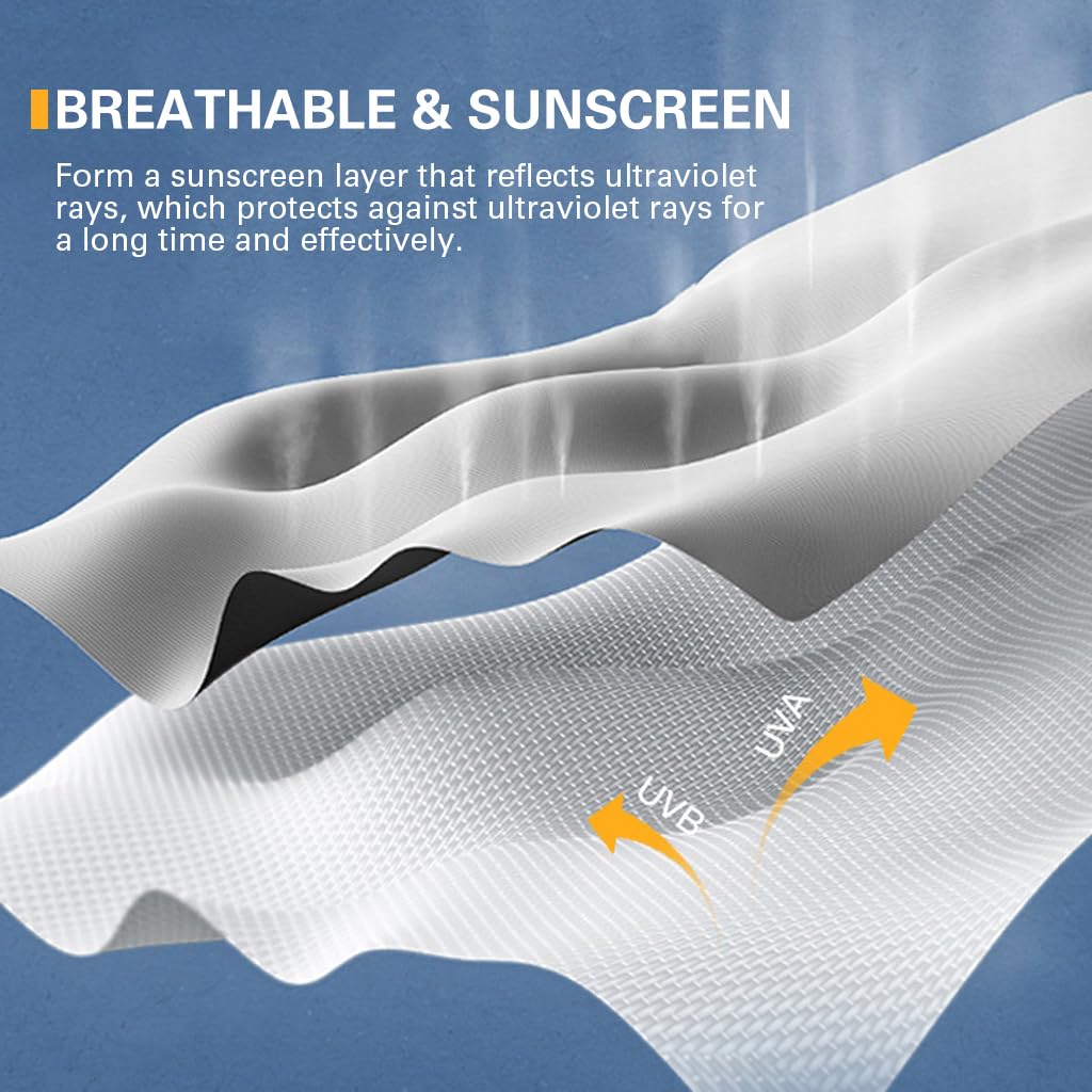 GUSTAVE Arm Sleeves for Men with UPF 50+ Sun Protection and Ice Silk Cooling Comfort | Quick Dry Outdoor Wear