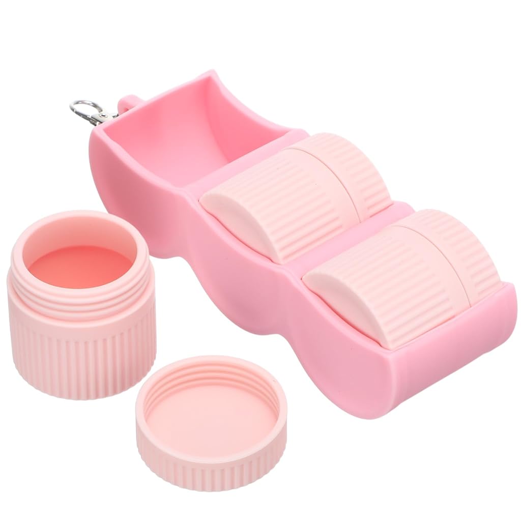 MAYCREATE® 3Pcs Silicone Travel Bottles 1.97''x1.97'', with Storage  Holder, Food Grade Multipurpose Leaking Proof Travel Bottles for Toiletries, Skin Products, Lotions, Tablets & More